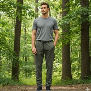 Projek Raw NWT Mens Tech Pant 360 Stretch Wicking Gorpcore Outdoor Green S